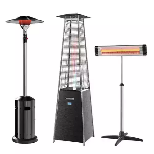 Outdoor heaters 3D model