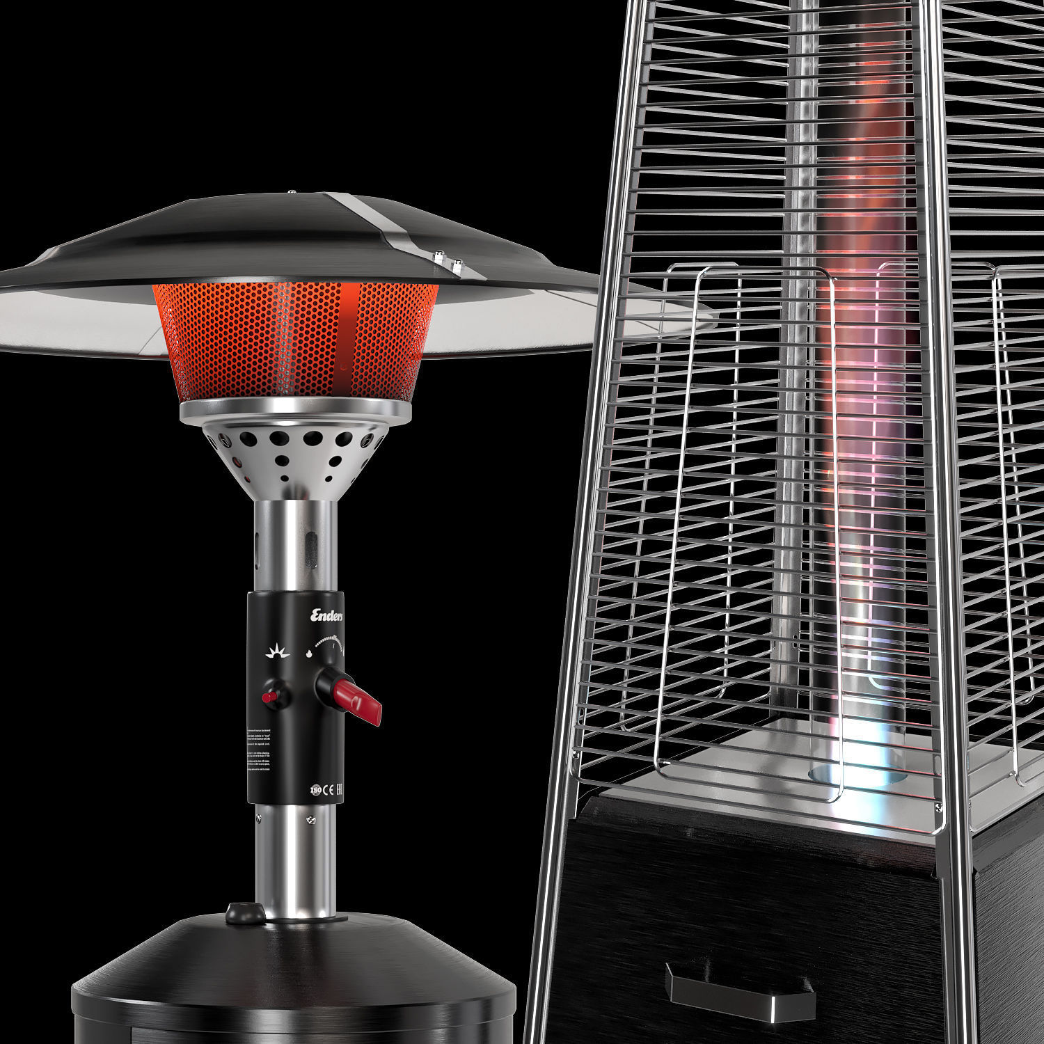 Outdoor heaters 3D model_2