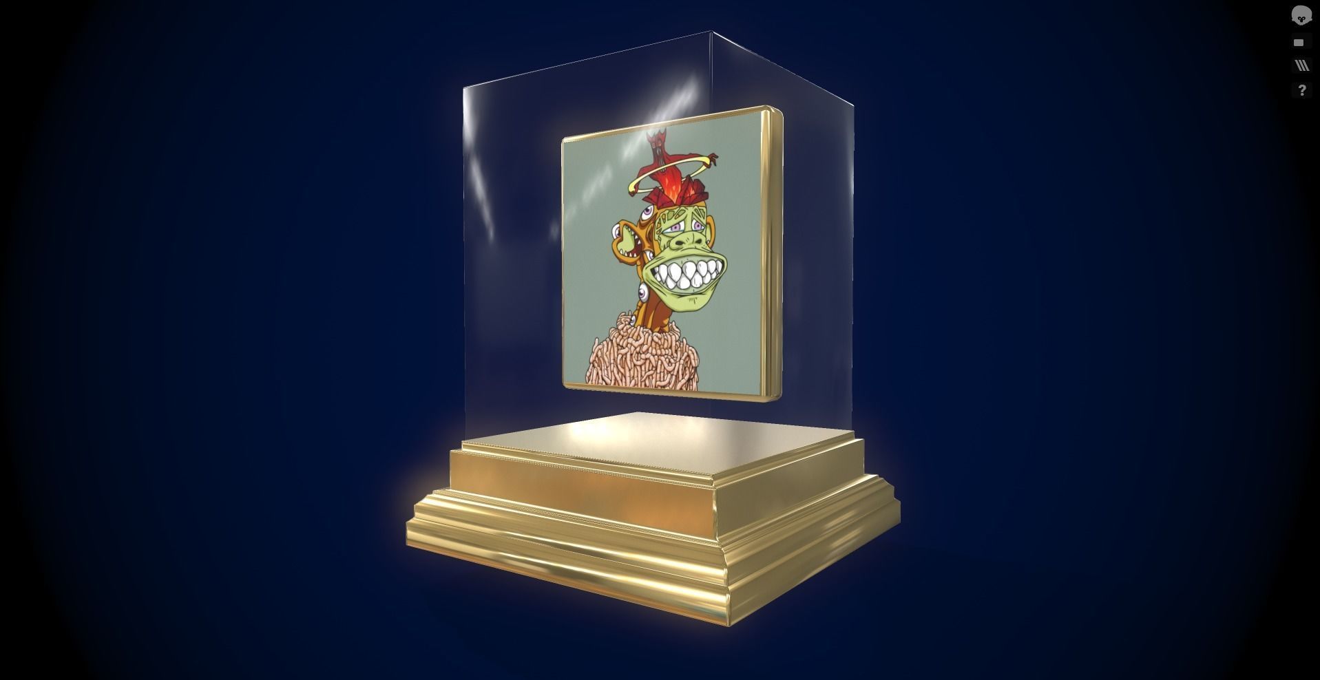 30 Mutant Ape  Gold Club 3D Model Collection_8