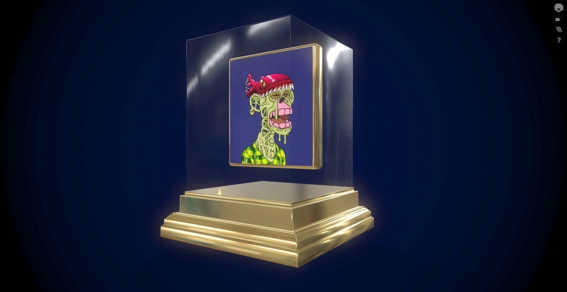 30 Mutant Ape  Gold Club 3D Model Collection_5