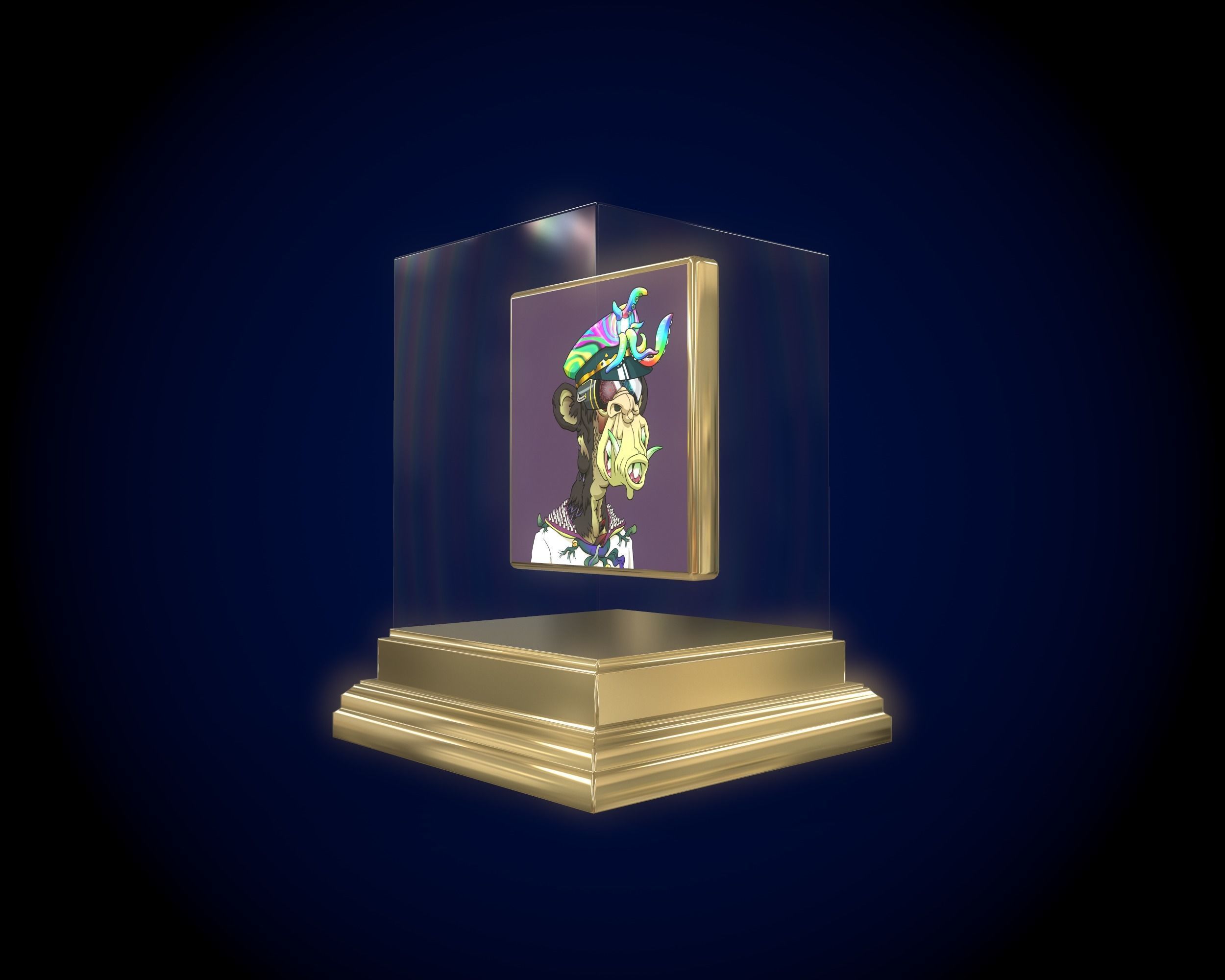 30 Mutant Ape  Gold Club 3D Model Collection_30