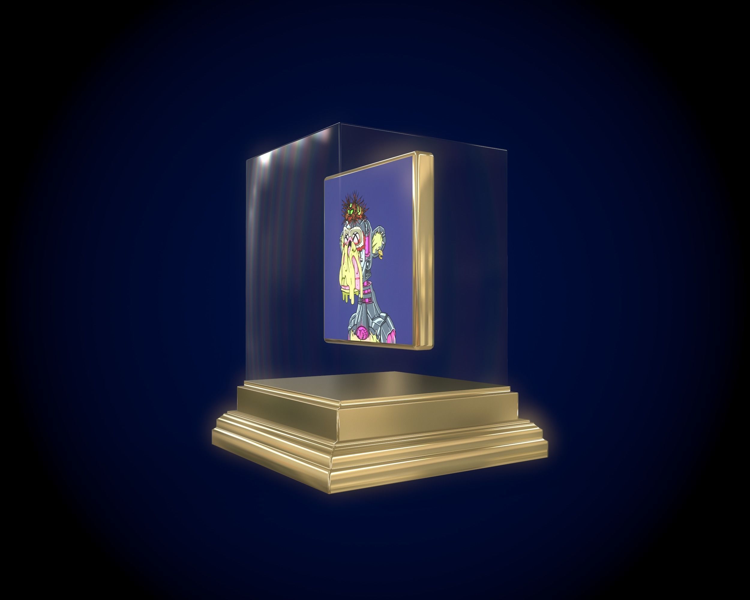 30 Mutant Ape  Gold Club 3D Model Collection_13