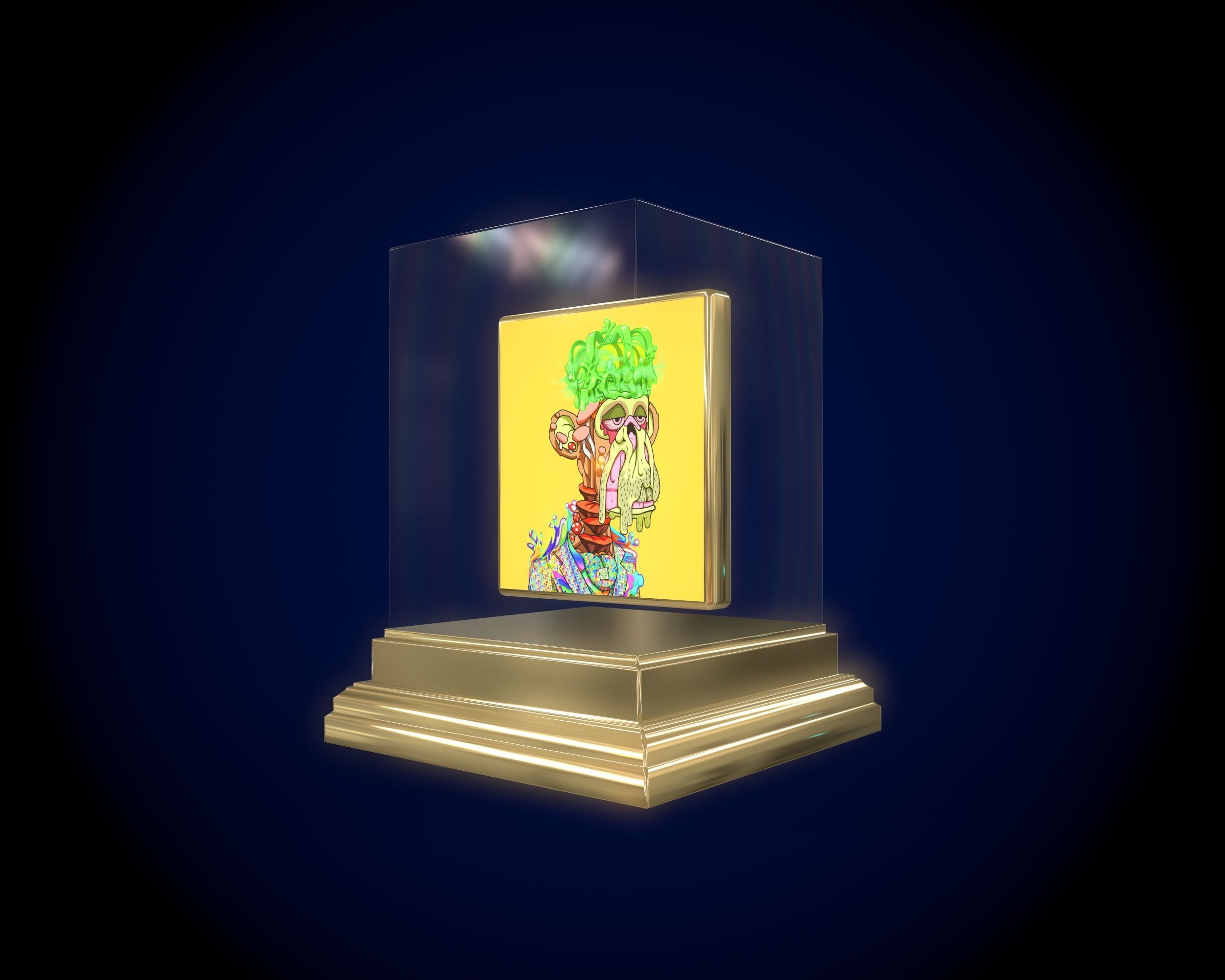 30 Mutant Ape  Gold Club 3D Model Collection_15