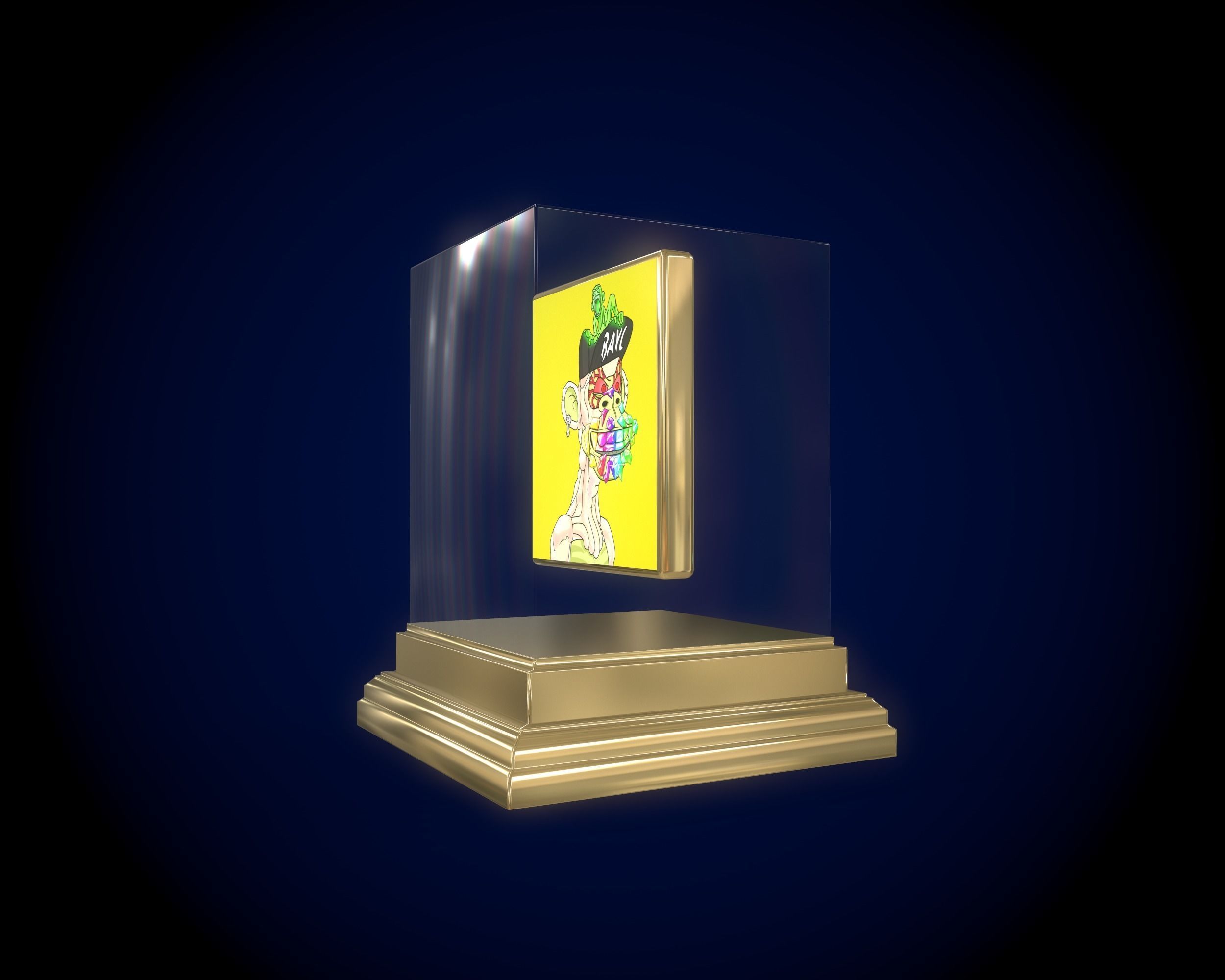 30 Mutant Ape  Gold Club 3D Model Collection_32