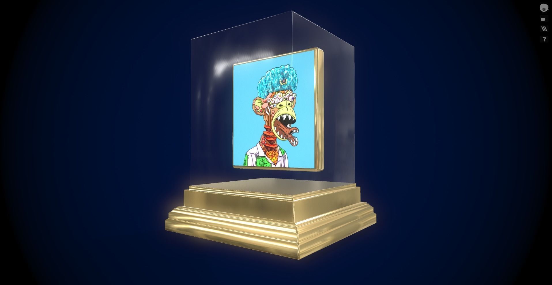 30 Mutant Ape  Gold Club 3D Model Collection_9