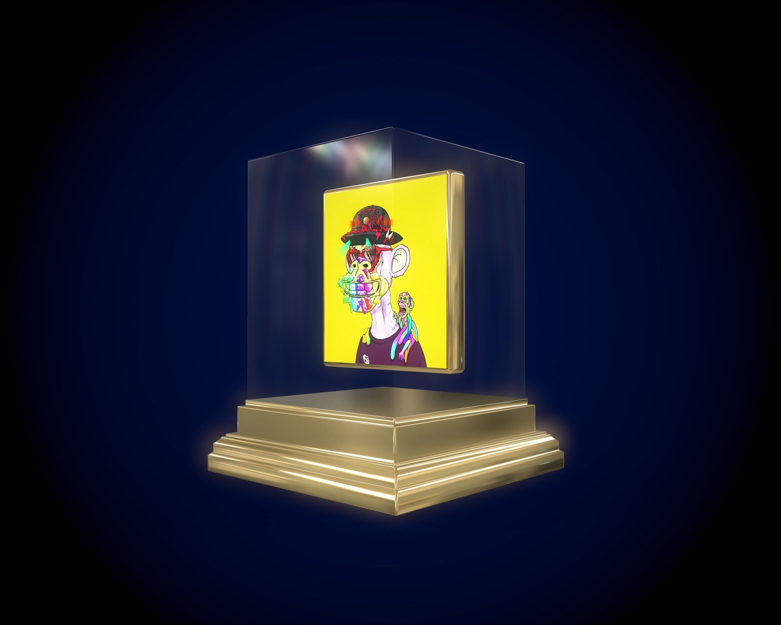 30 Mutant Ape  Gold Club 3D Model Collection_17