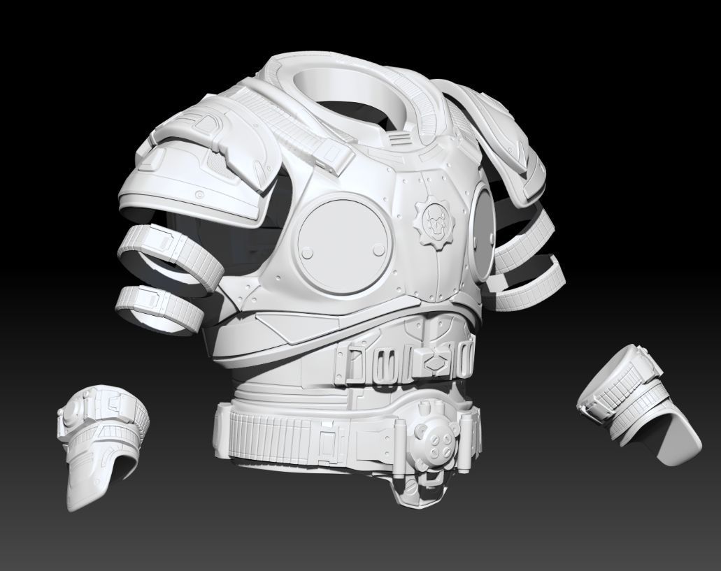 3D Print Model Gears Of War Damon Baird 3D print model_5