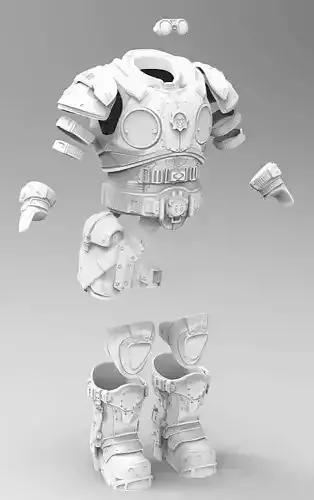 3D Print Model Gears Of War Damon Baird 3D print model