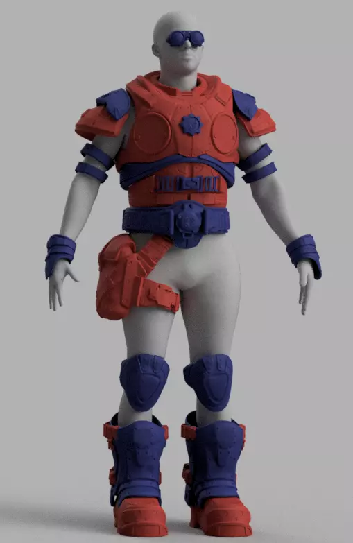 3D Print Model Gears Of War Damon Baird 3D print model