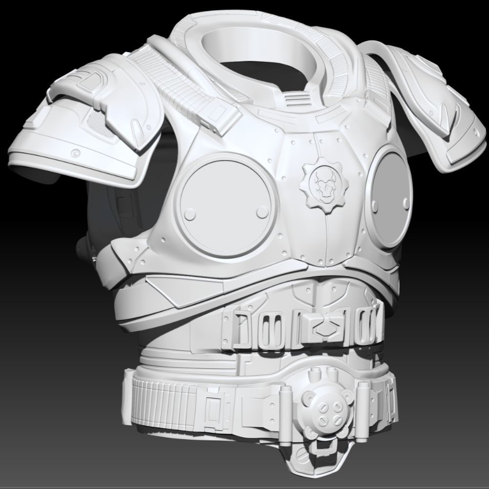 3D Print Model Gears Of War Damon Baird 3D print model_3