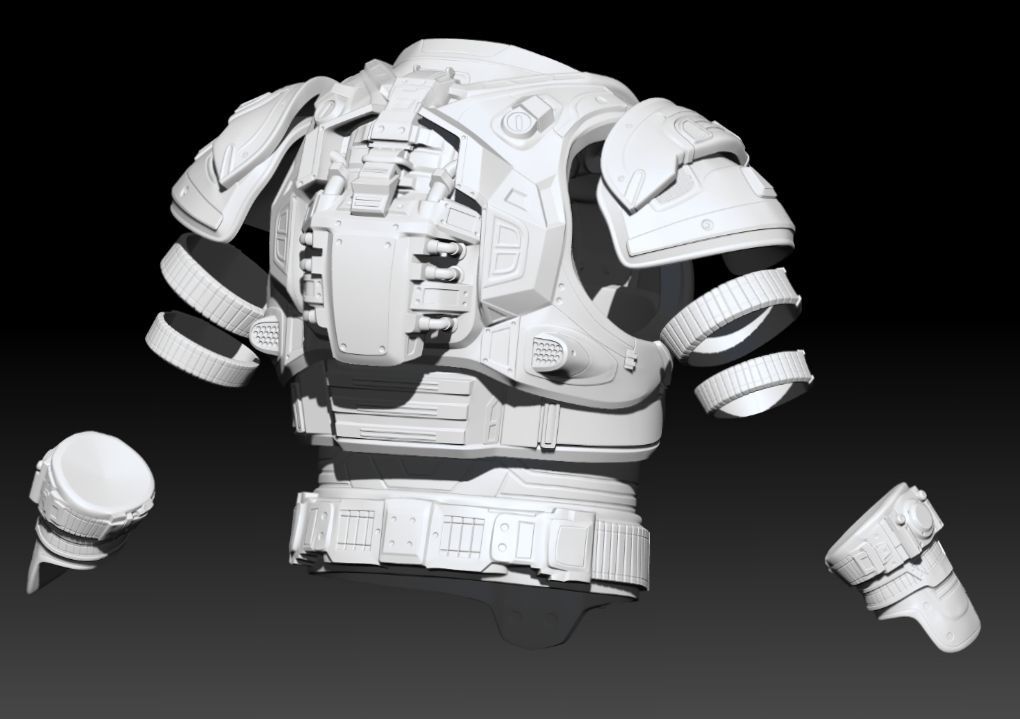 3D Print Model Gears Of War Damon Baird 3D print model_6