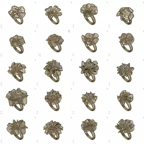 100 Fusion Women Ring Womens Rings Models 3DM 3D Model Collection