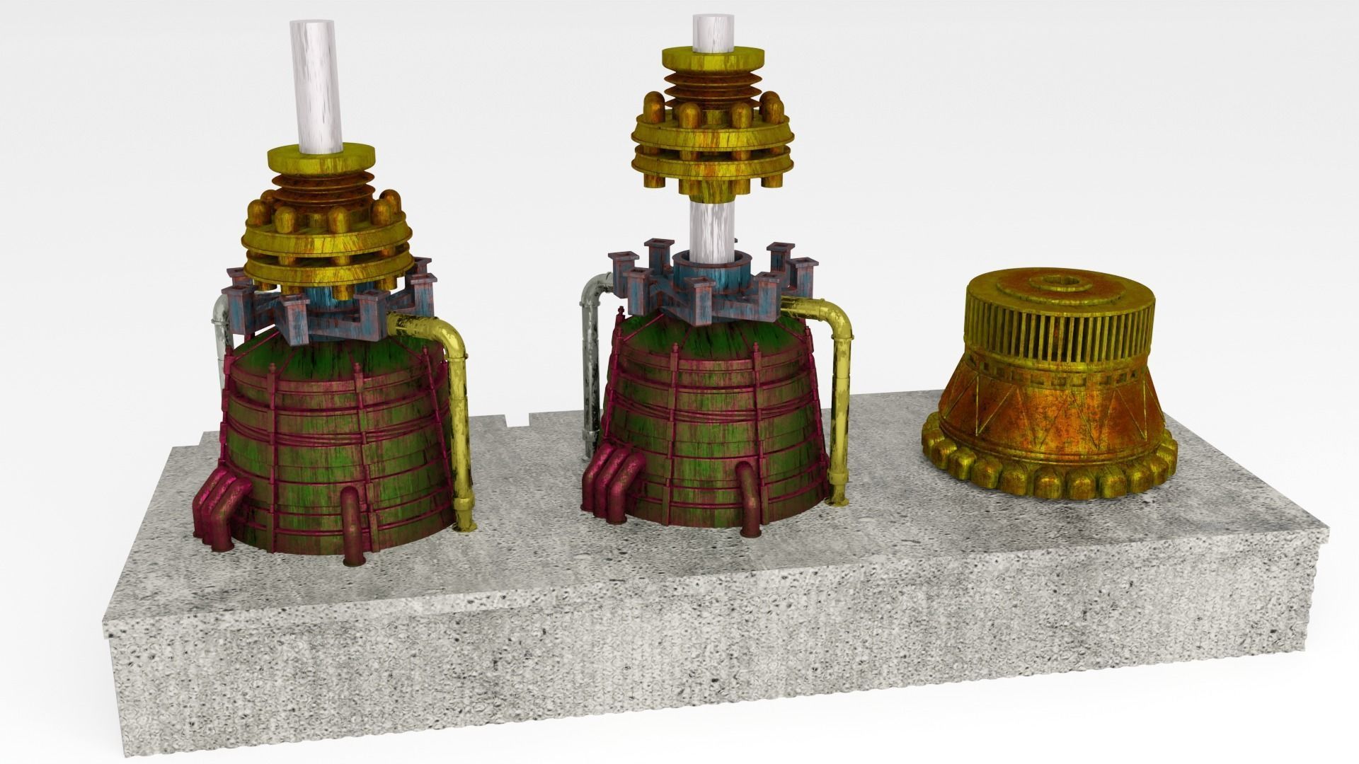 Jabbas Throne Room - Boiler Room - Complete set 1-12 scale 3D Model Collection_22