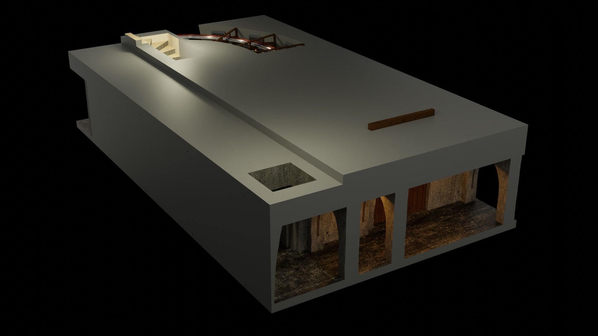 Jabbas Throne Room - Boiler Room - Complete set 1-12 scale 3D Model Collection_4