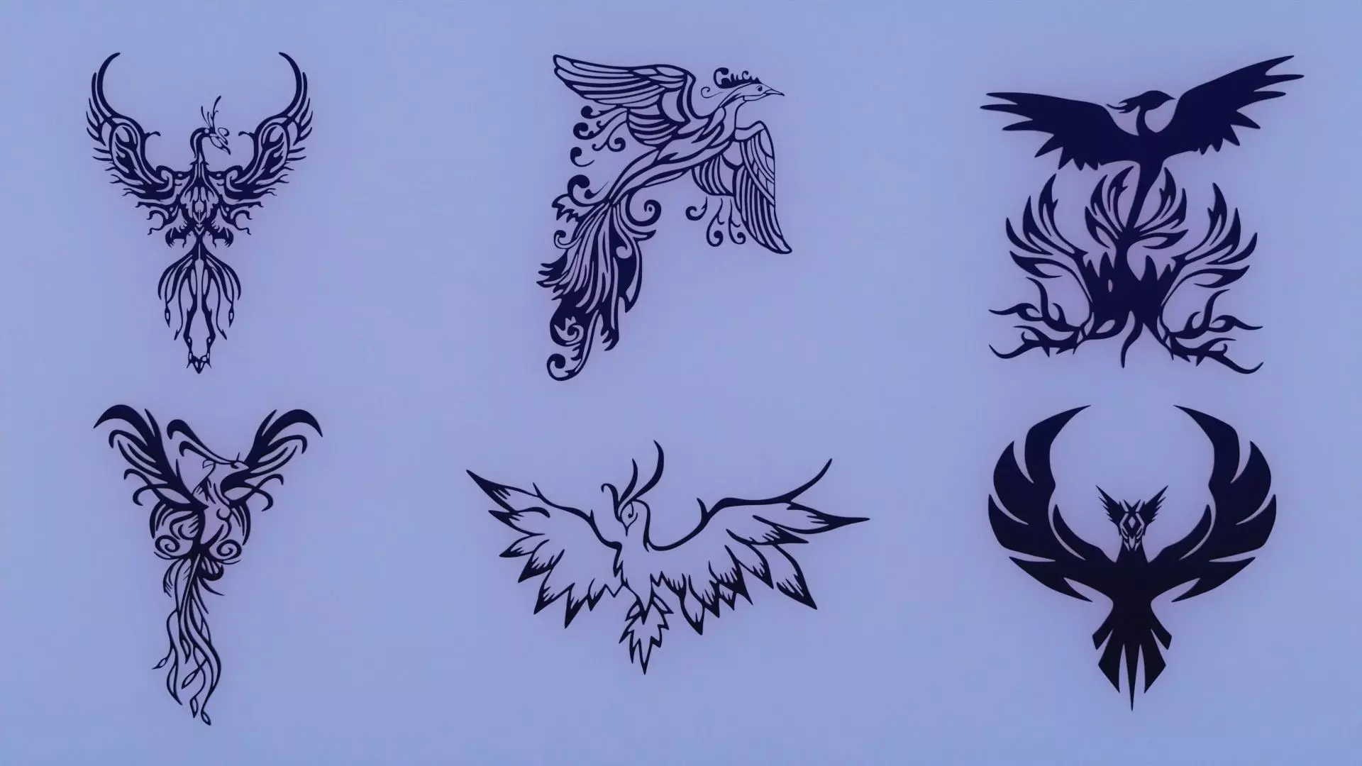 Phoenix - Immortal bird 3D Model Collection_0