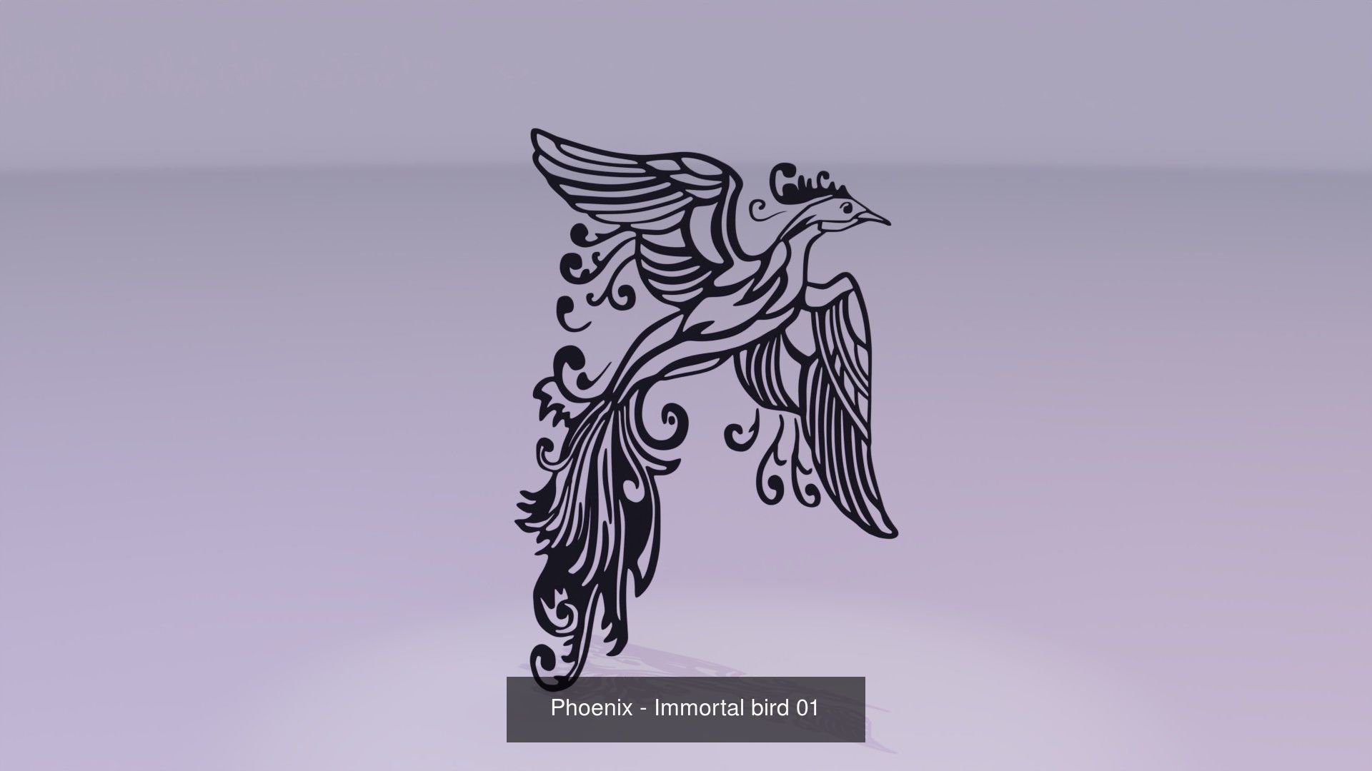 Phoenix - Immortal bird 3D Model Collection_3