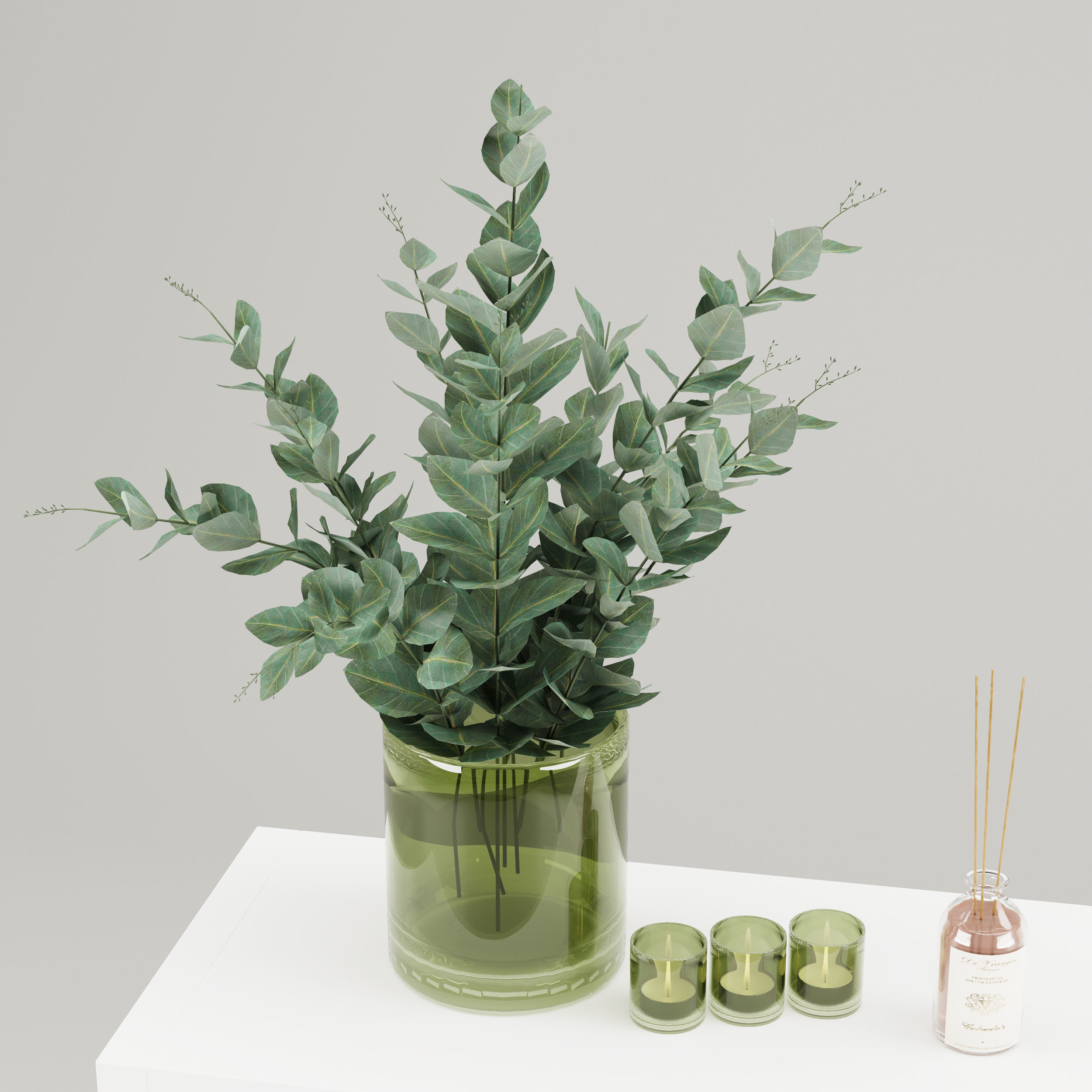 Bookcase KALLAX Ikea 3D model_6