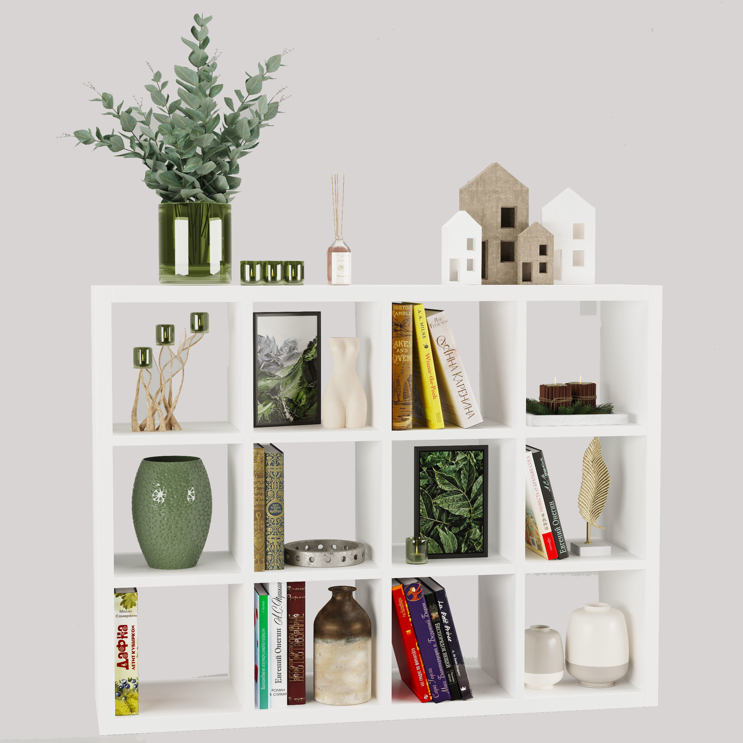 Bookcase KALLAX Ikea 3D model_4