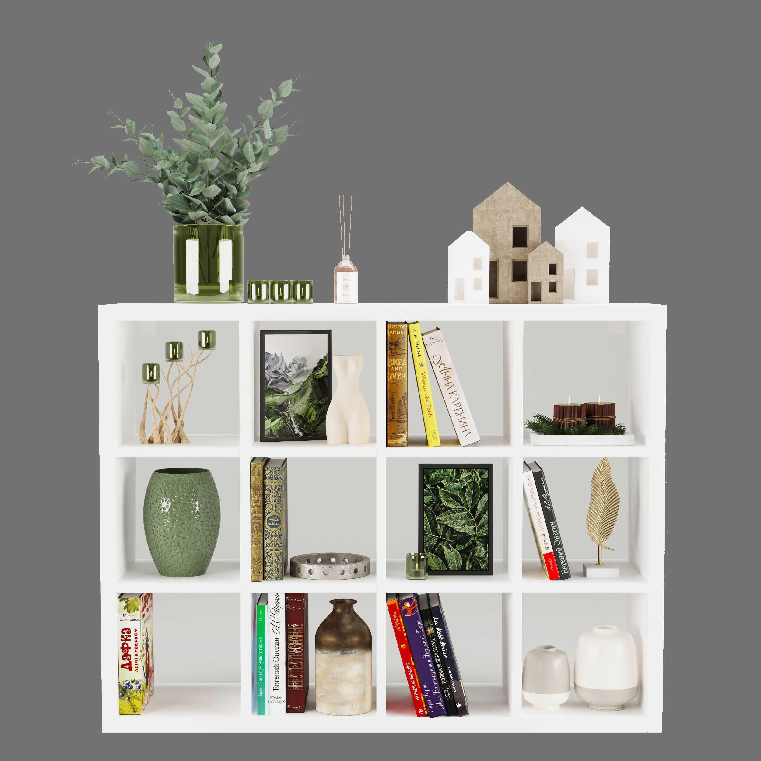 Bookcase KALLAX Ikea 3D model_2