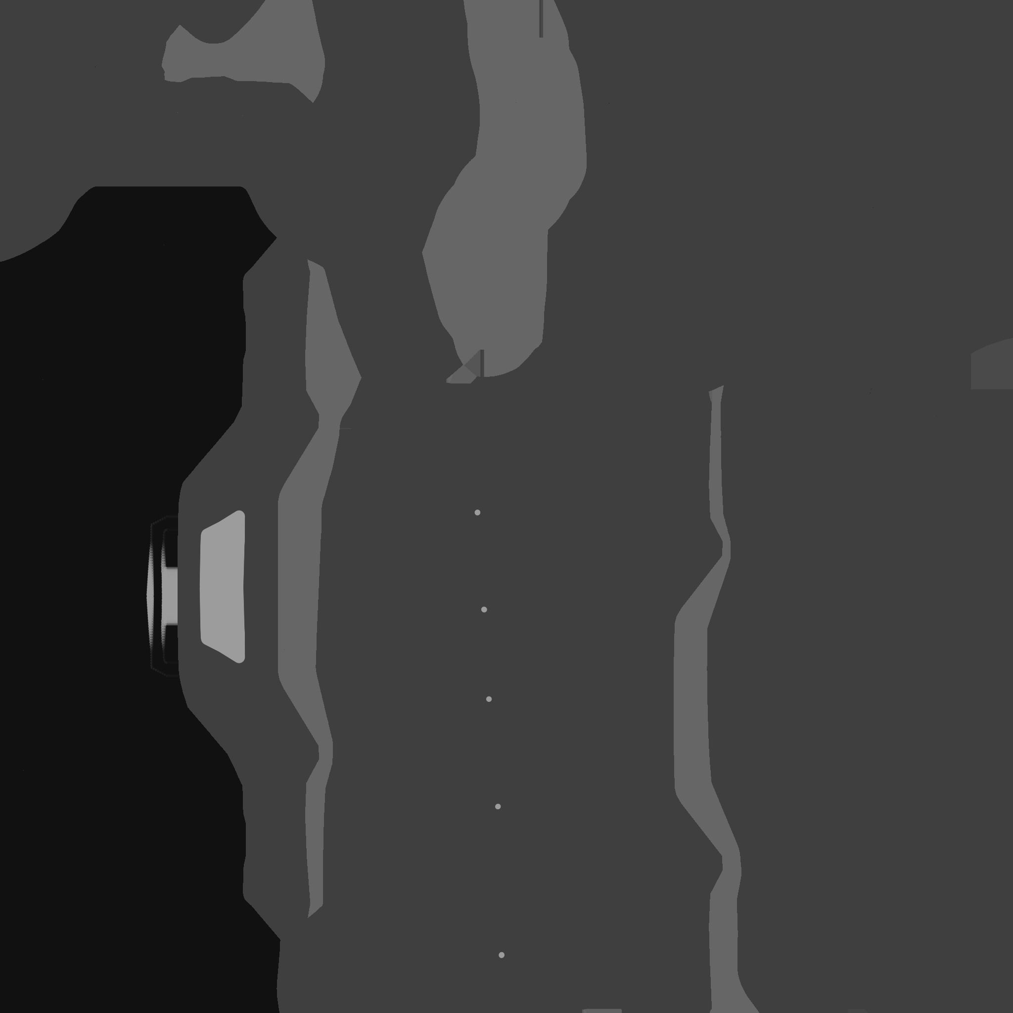 SciFi Glasses F02 Black Blue - Character Design Fashion Low-poly 3D model_22