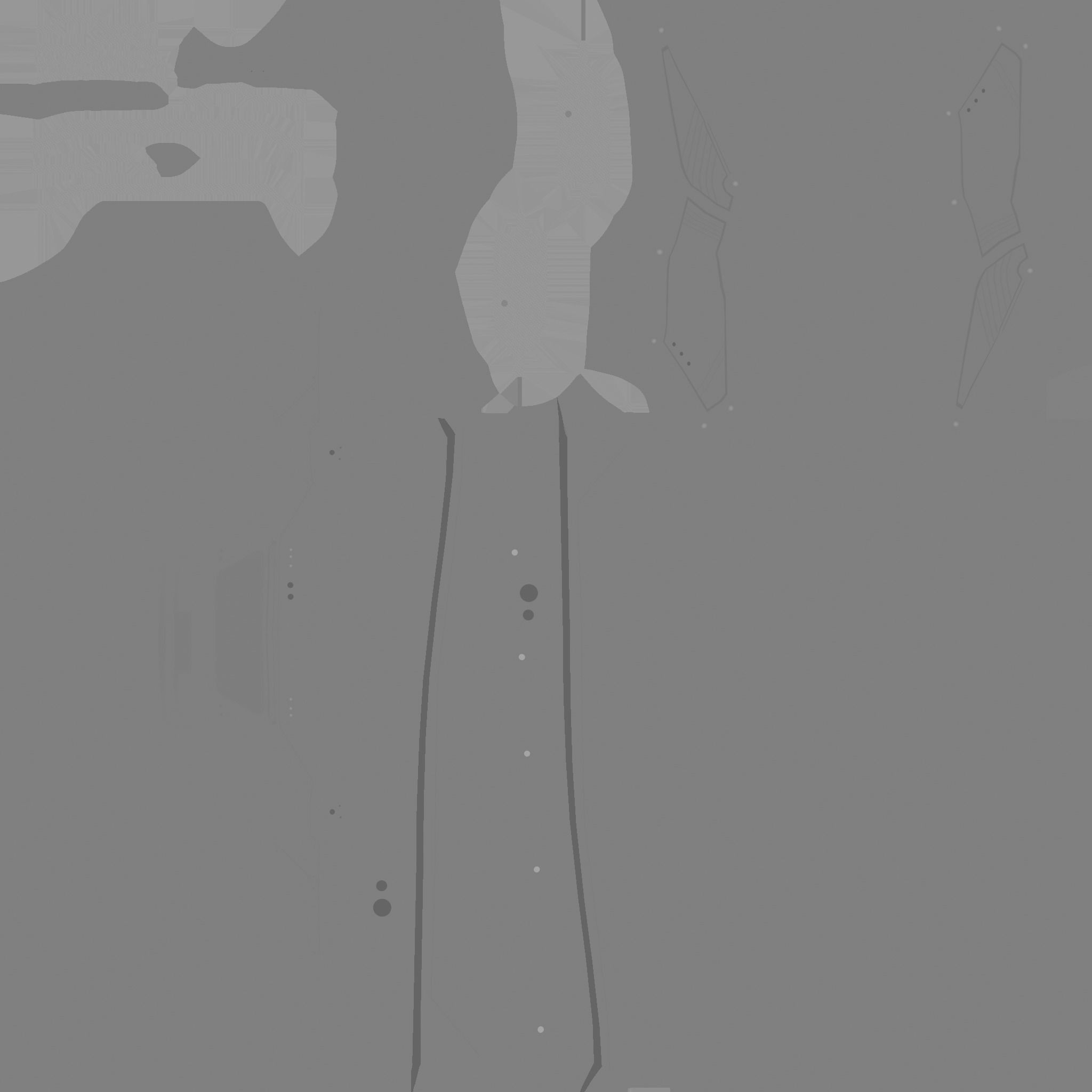 SciFi Glasses F03 Black Green - Character Design Fashion Low-poly 3D model_19