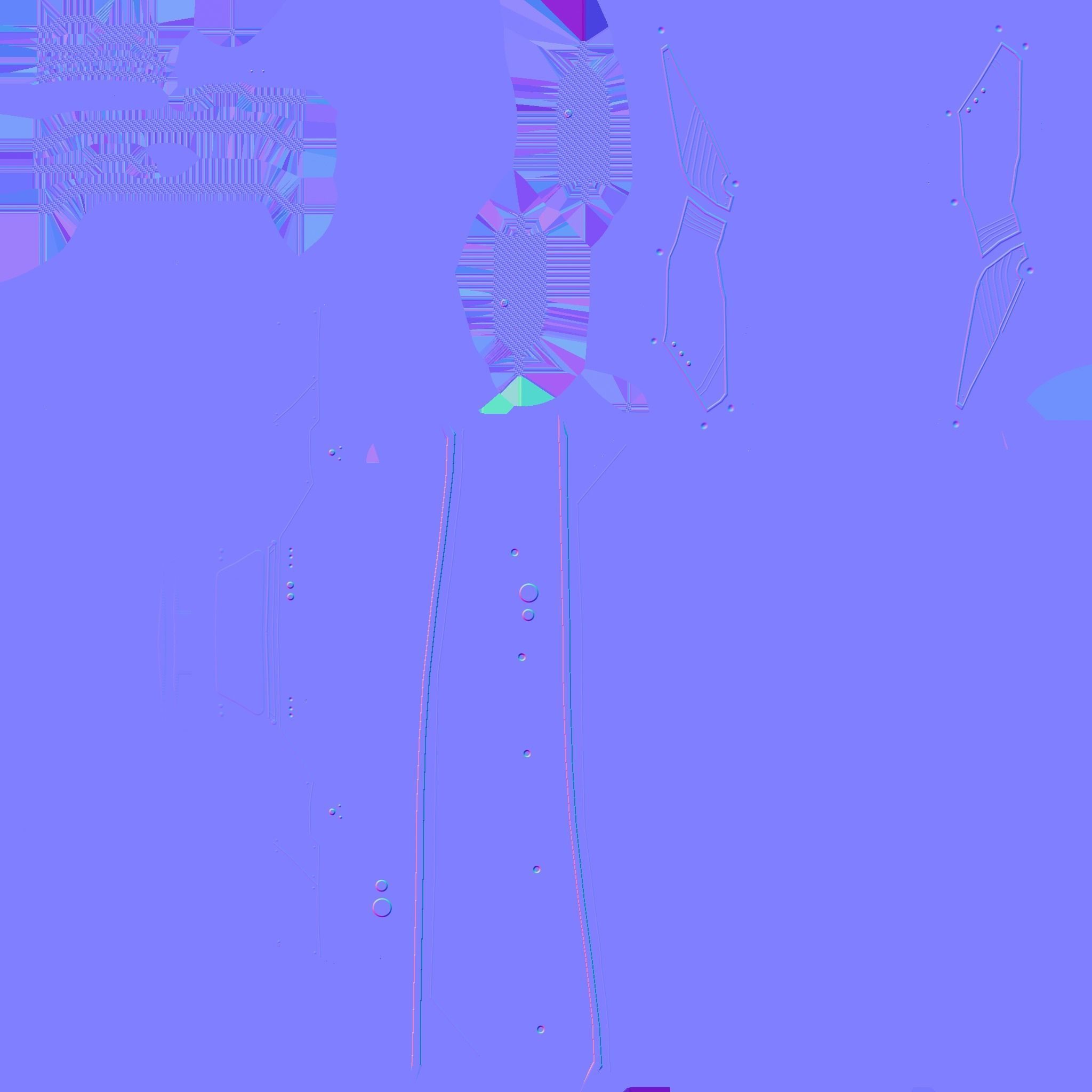 SciFi Glasses F03 Black Green - Character Design Fashion Low-poly 3D model_21