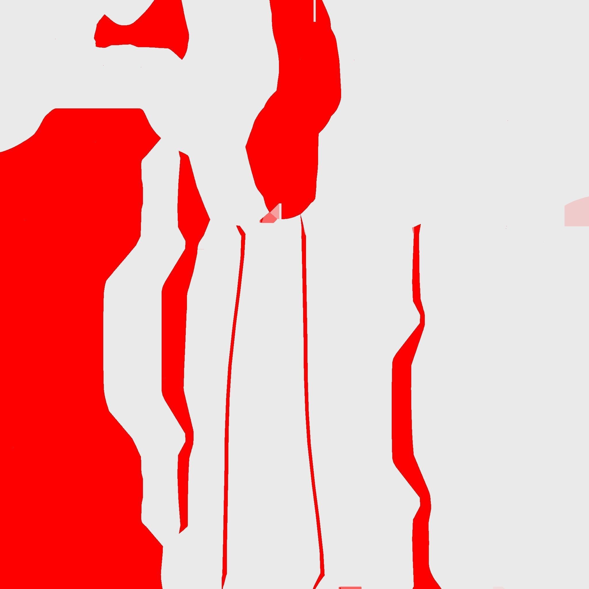 SciFi Glasses F04 White Red - Character Design Fashion Low-poly 3D model_16