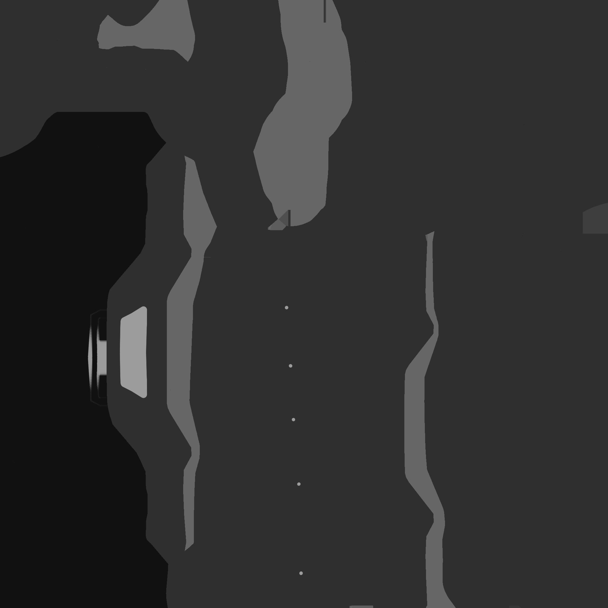 SciFi Glasses F05 Black Red - Character Design Fashion Low-poly 3D model_23