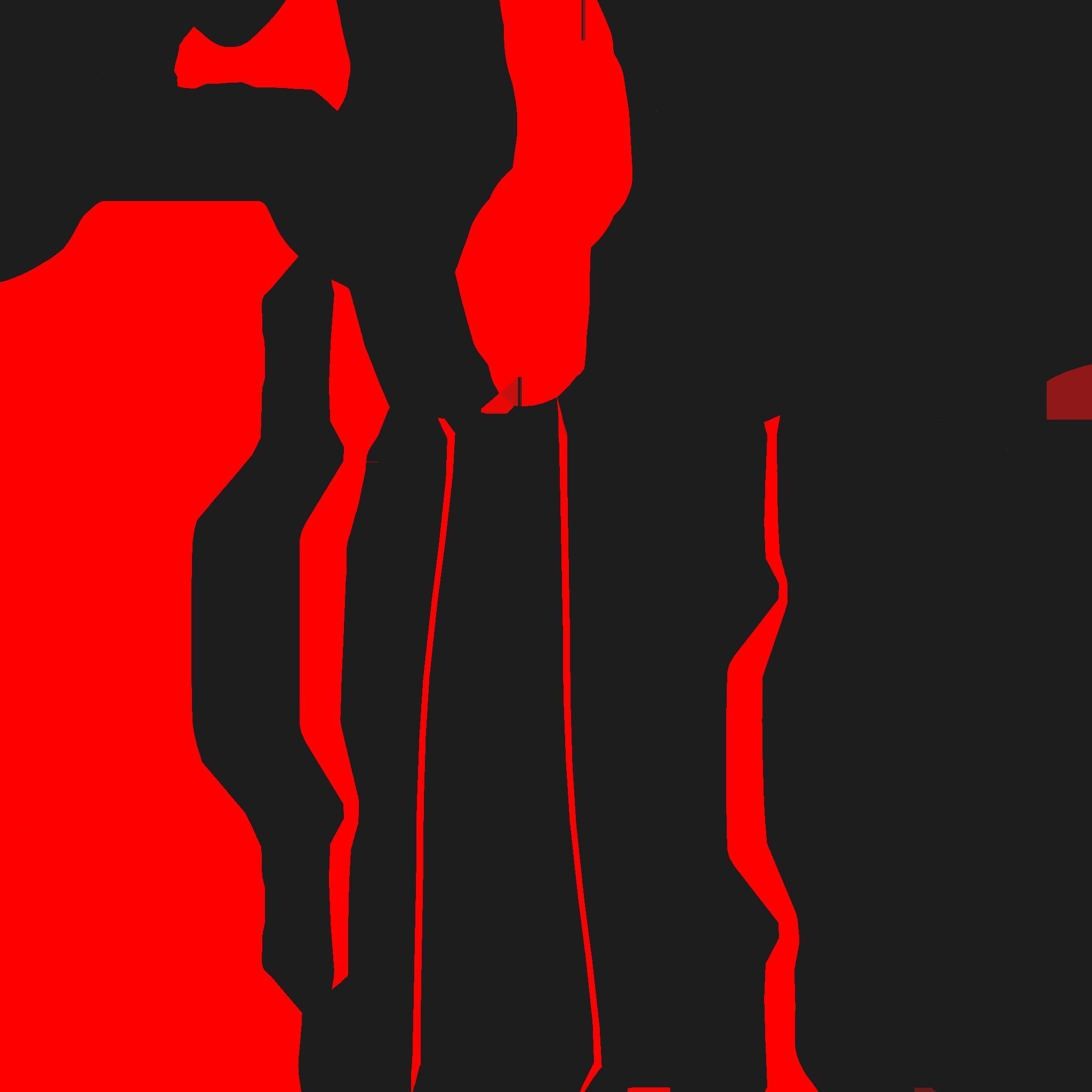 SciFi Glasses F05 Black Red - Character Design Fashion Low-poly 3D model_17