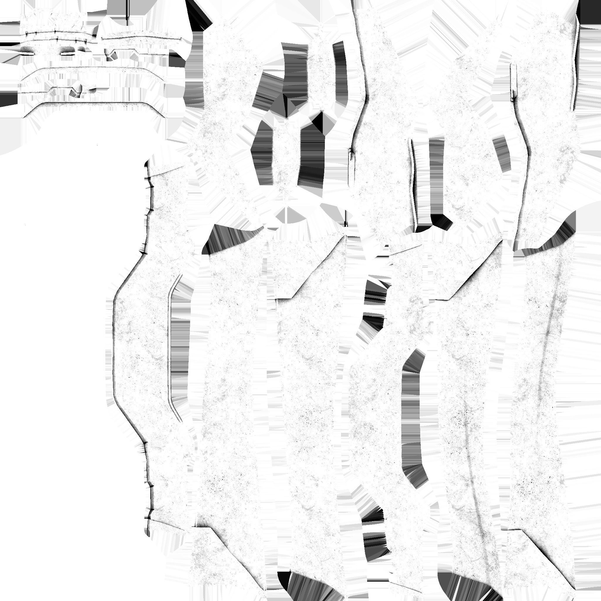 SciFi Glasses F06 Dark Steel - Character Design Fashion Low-poly 3D model_20