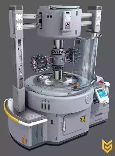 SCI-FI model LOW poly machine