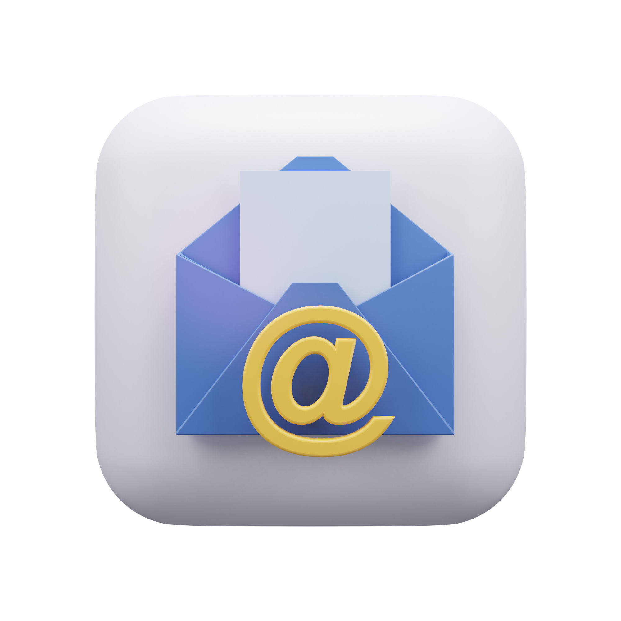 Contact Us Icon Pack 3D Model Low-poly 3D model_20