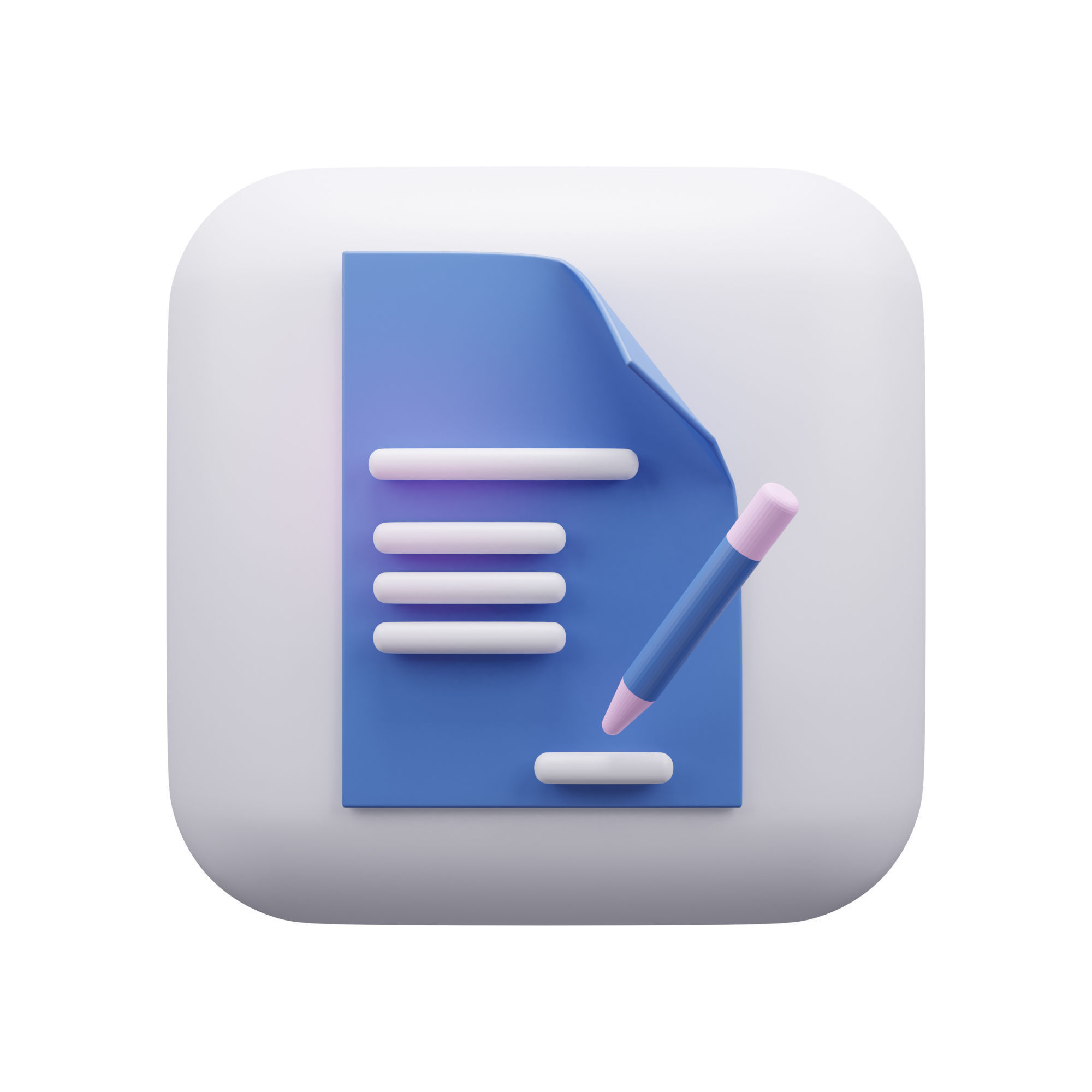 Contact Us Icon Pack 3D Model Low-poly 3D model_9