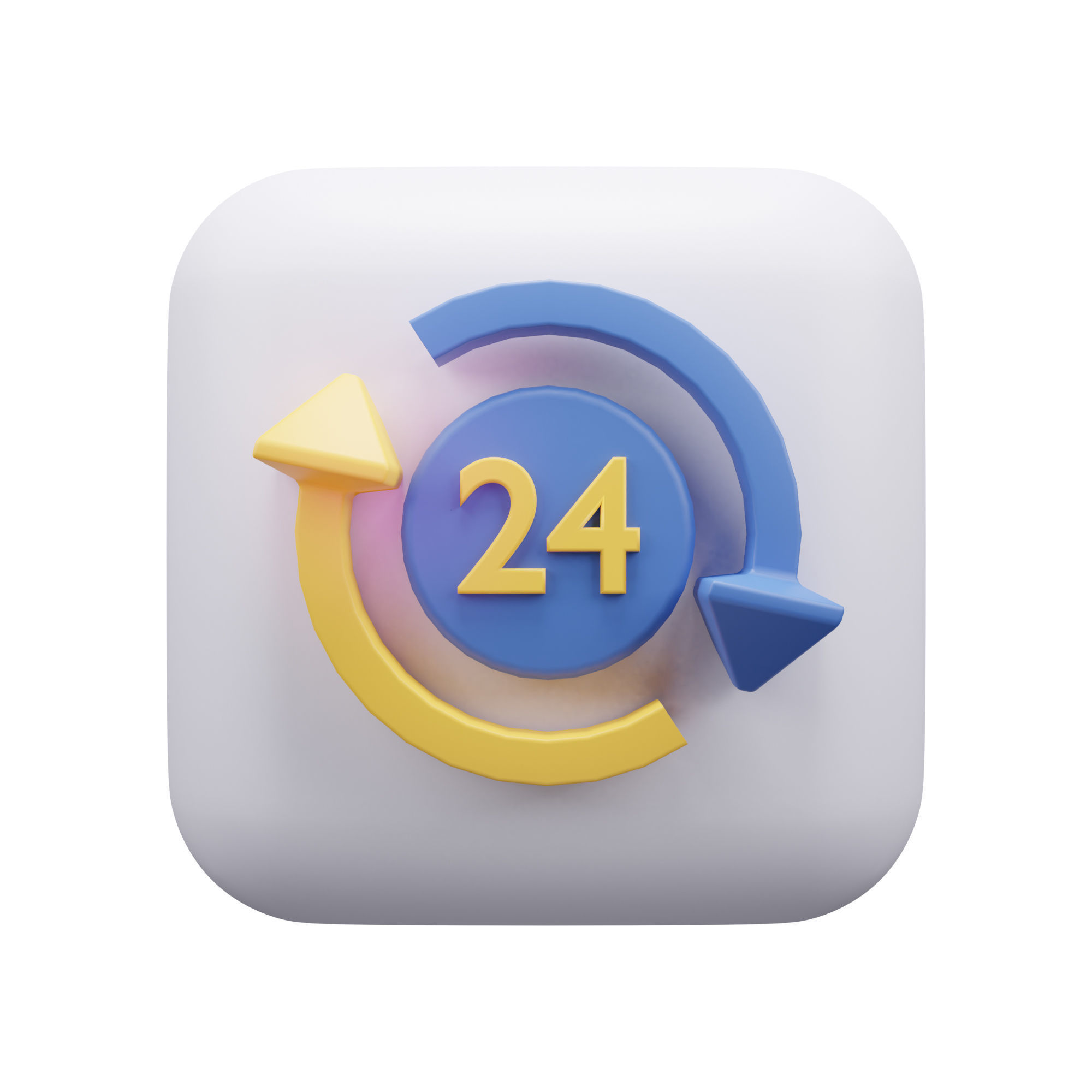 Contact Us Icon Pack 3D Model Low-poly 3D model_1