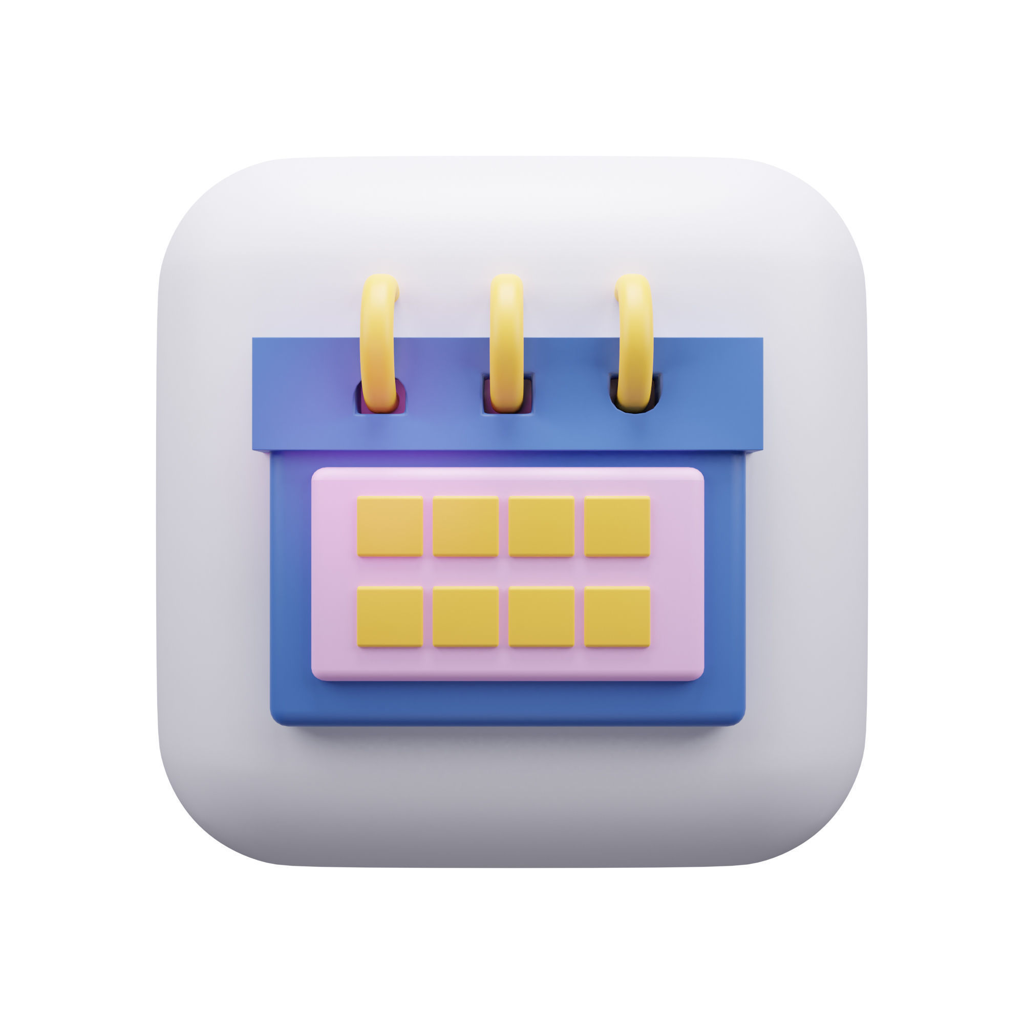 Contact Us Icon Pack 3D Model Low-poly 3D model_6