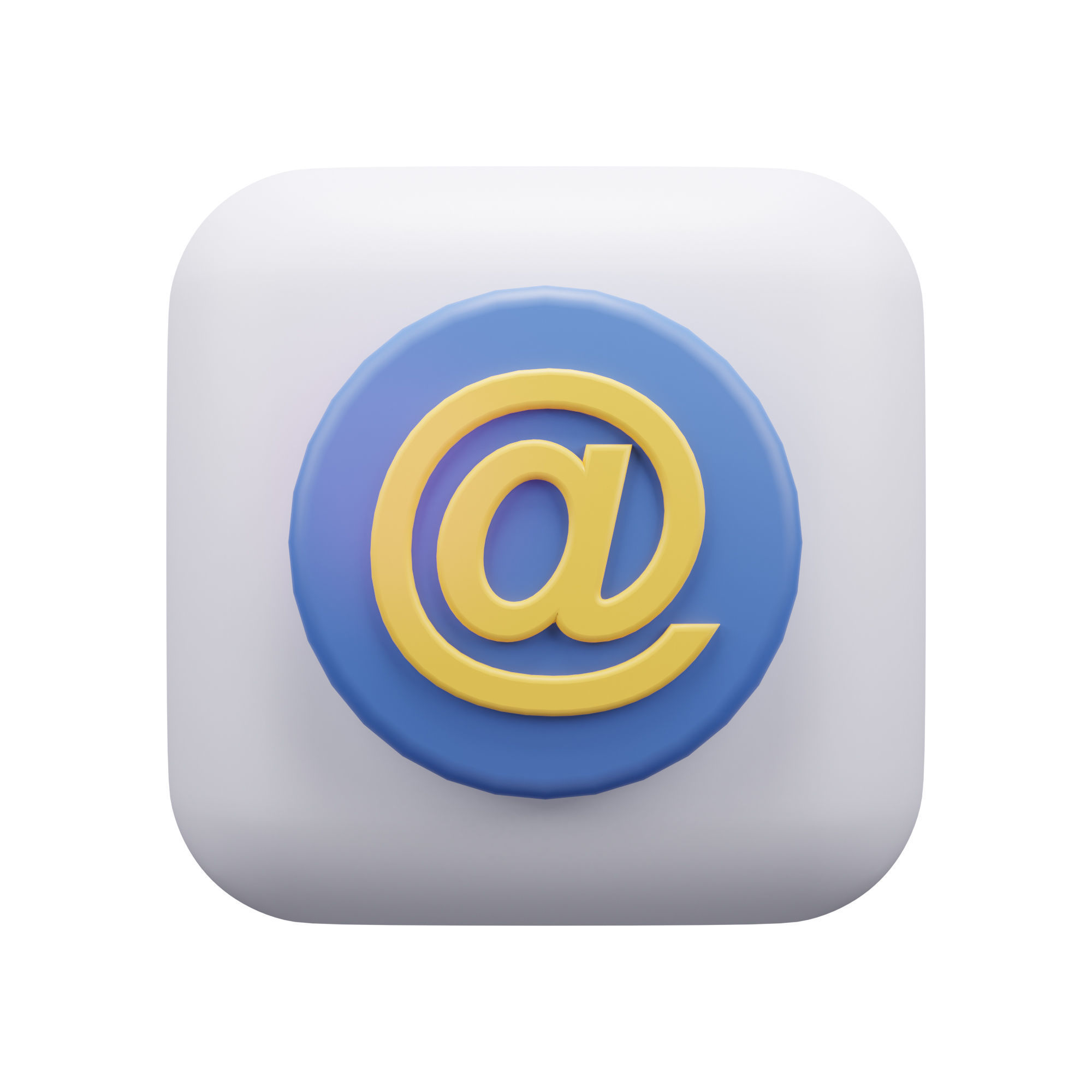 Contact Us Icon Pack 3D Model Low-poly 3D model_4