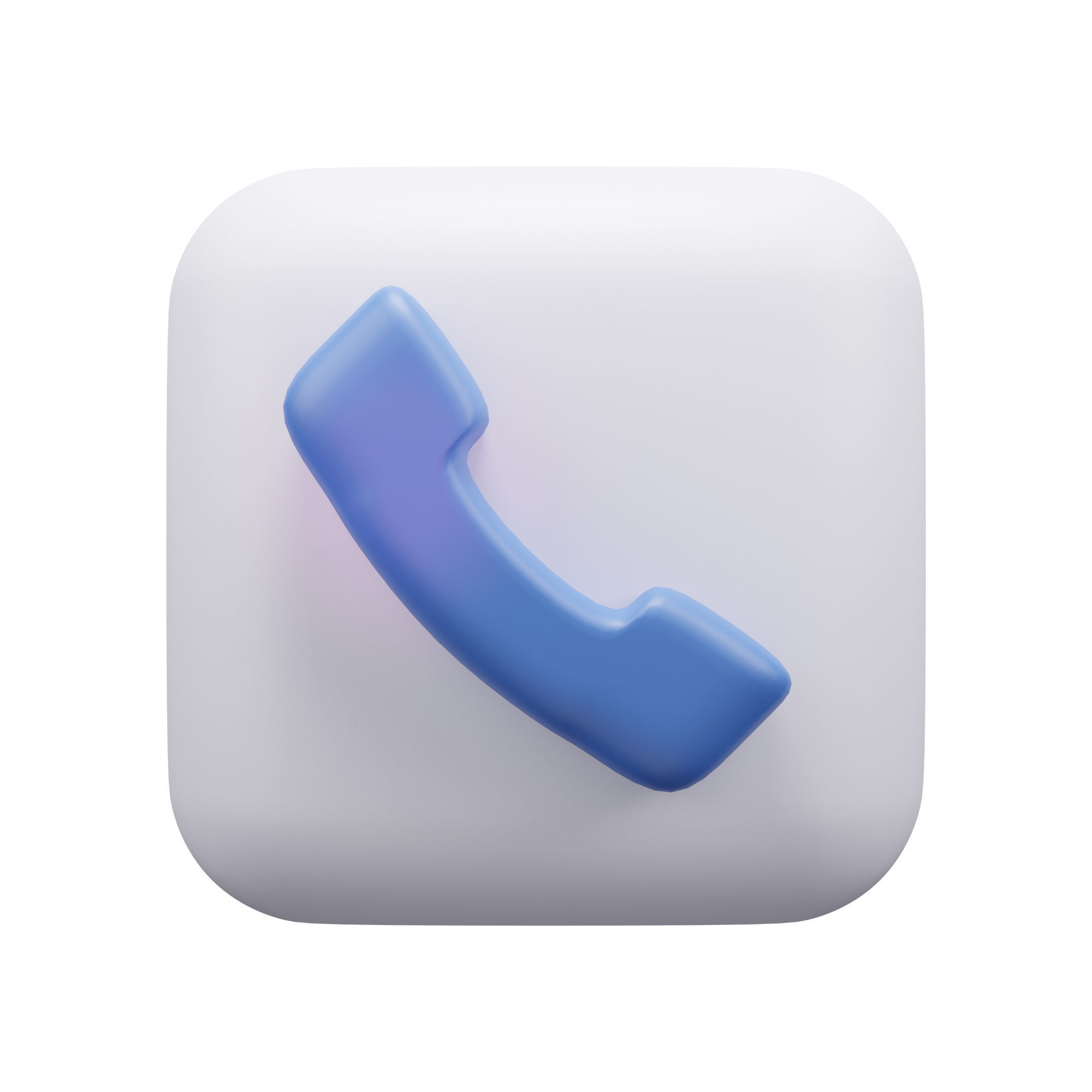 Contact Us Icon Pack 3D Model Low-poly 3D model_35