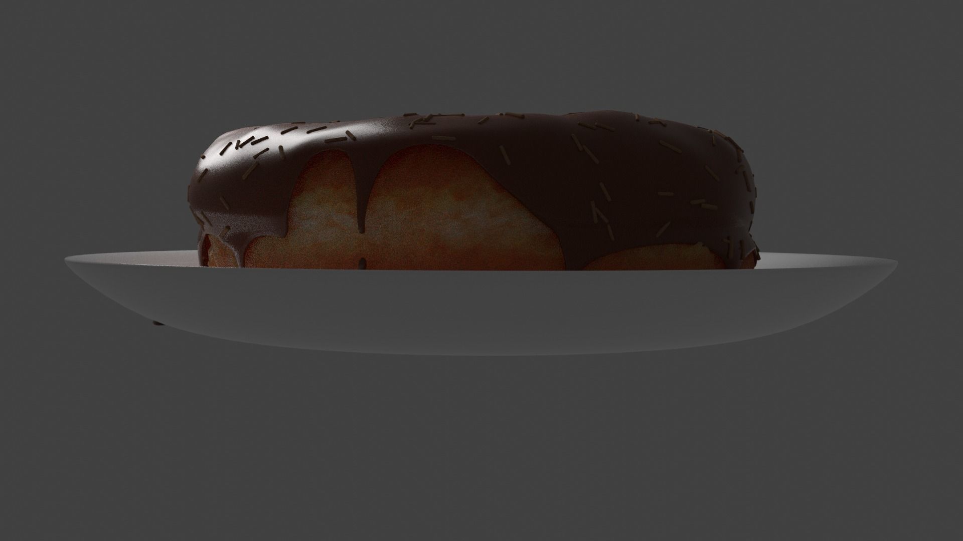 Cocolate Donut Free 3D model_2