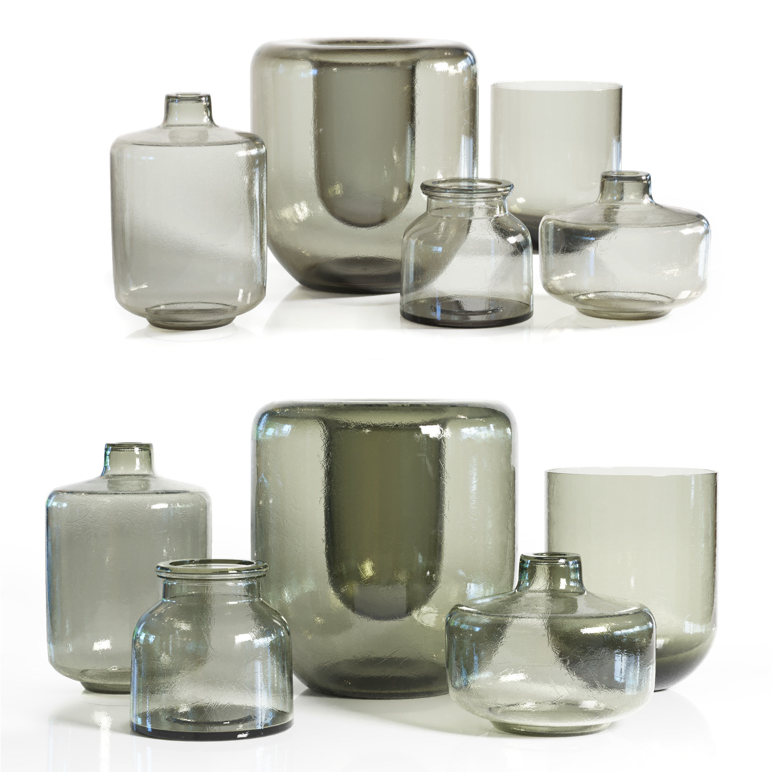 Mickleton  Kristina Recycled Glass Vase  Low-poly 3D model_1