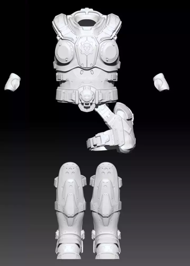 3D Print Model Gears Of War Augustus -Cole Train- Cole 3D print model_0