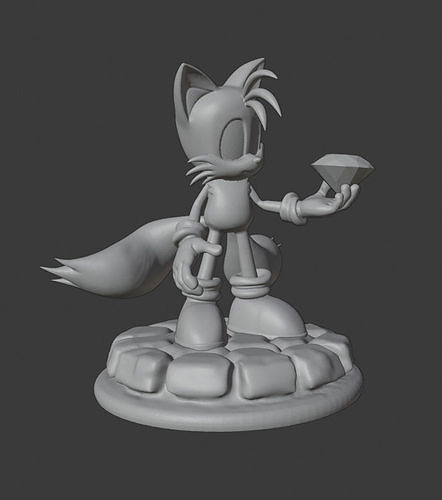 Tails Sonic 3D print model