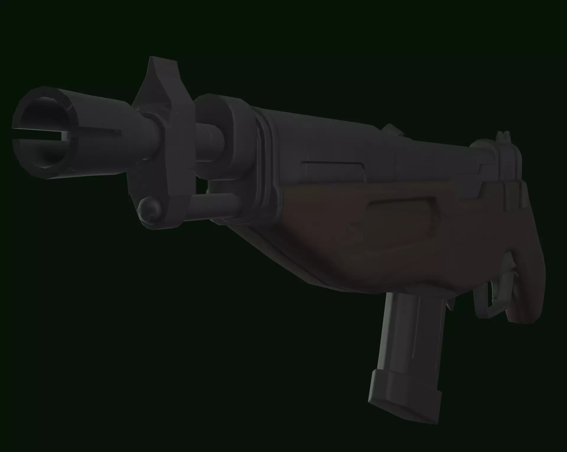 Stylized rifle Low-poly 3D model