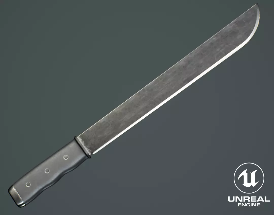 Survival Props Package - Machete Low-poly 3D model_0