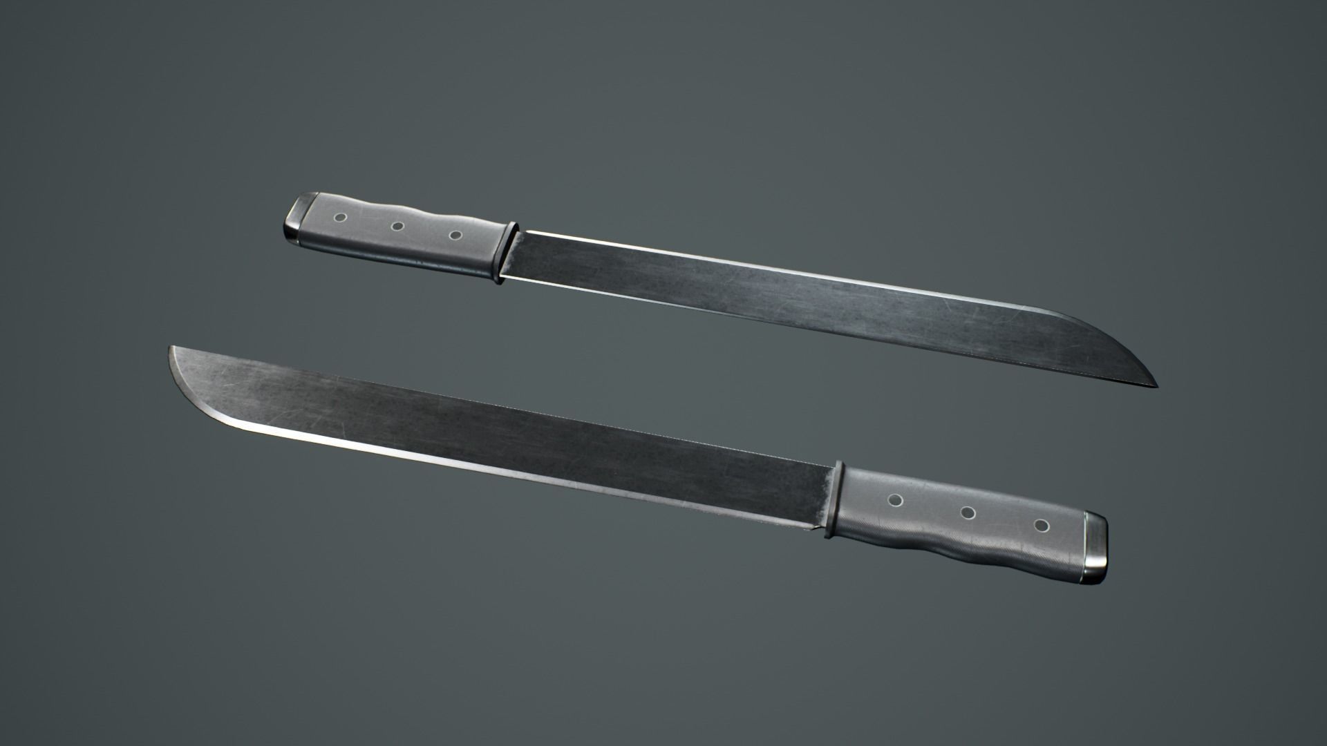Survival Props Package - Machete Low-poly 3D model_2