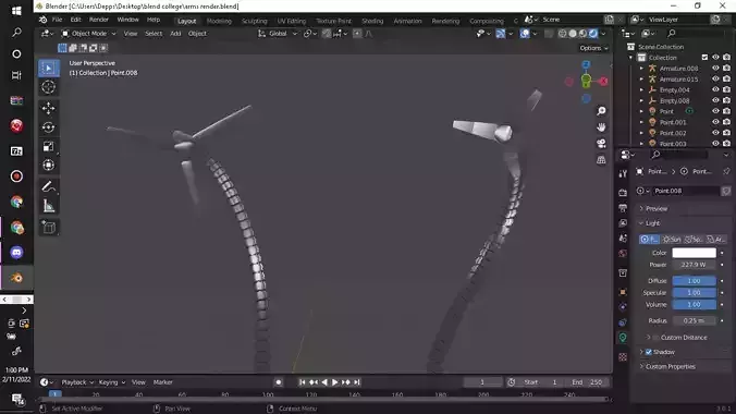 Doctor Octopus Doc Ock Updated Rigged Mechanical Arms  3D model