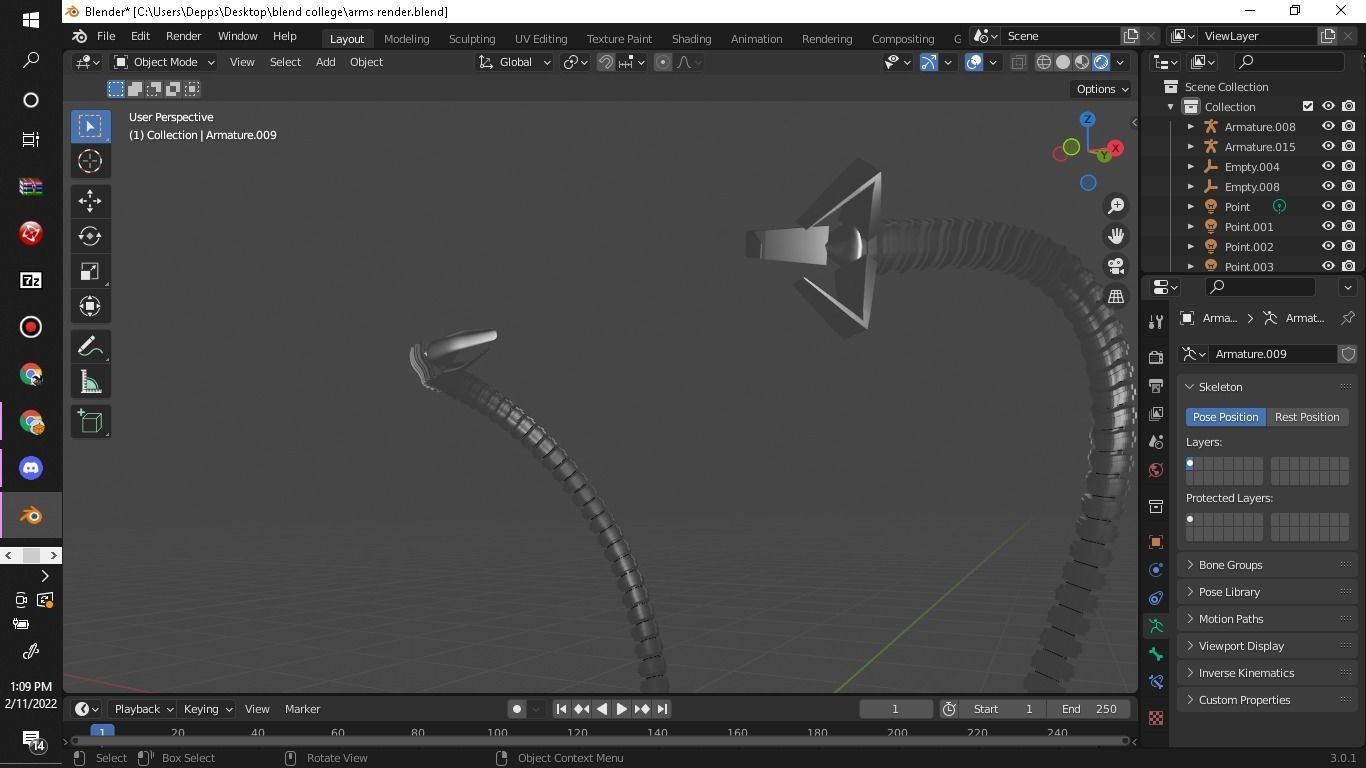 Doctor Octopus Doc Ock Updated Rigged Mechanical Arms  3D model_2