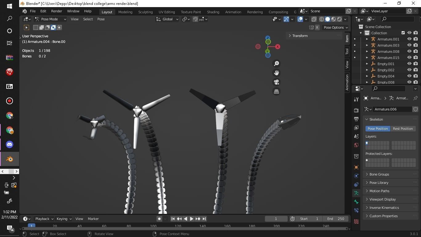 Doctor Octopus Doc Ock Updated Rigged Mechanical Arms  3D model_4