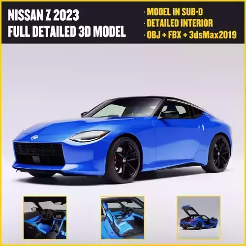 NISSAN Z 2023  Low-poly 3D model