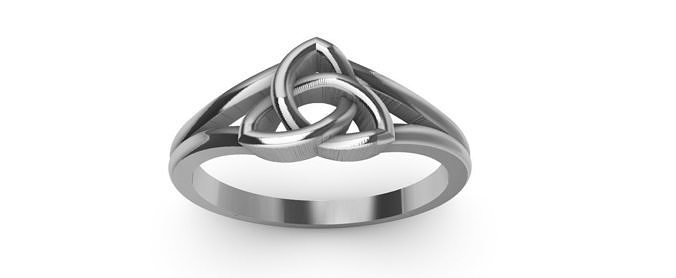 Triquette Ring 3D print model