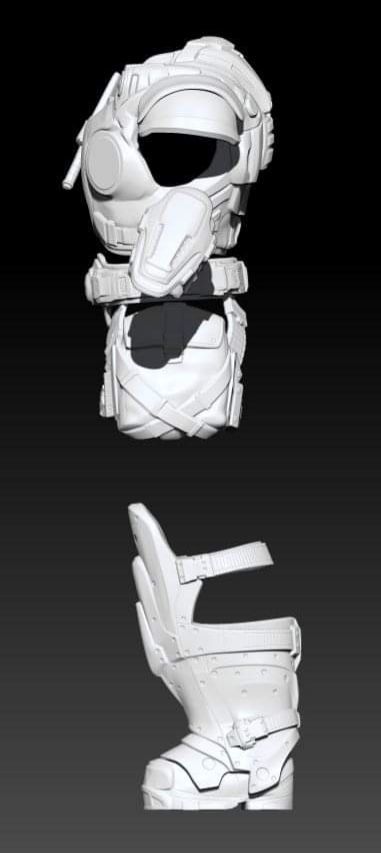 3D Print Model Gears Of War Dominic Santiago 3D print model_7